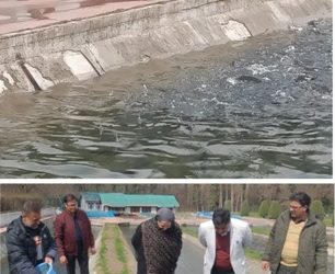 Shabnam Kamli visits different Trout Fish Farms of Srinagar