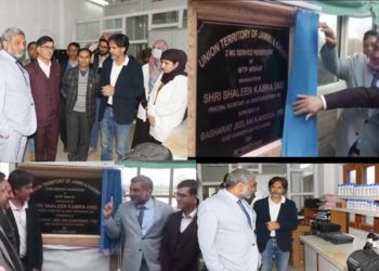 Shaleen Kabra inaugurates 2 MG Water Service Reservoir at Nishat Srinagar