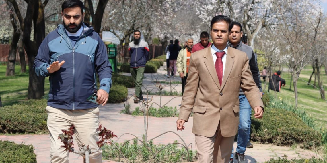 Sprawling Badamwari Garden dazzling in Bloom