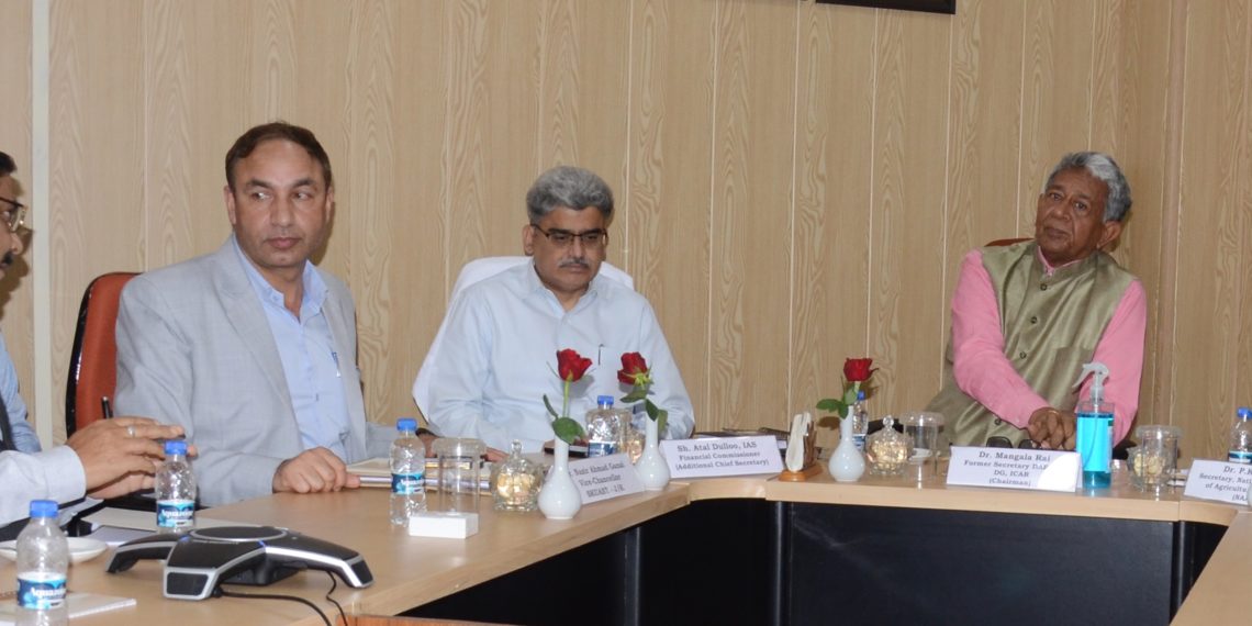 2nd UT Level Apex Committee, Technical Working Group meeting held at SKUAST, Jammu