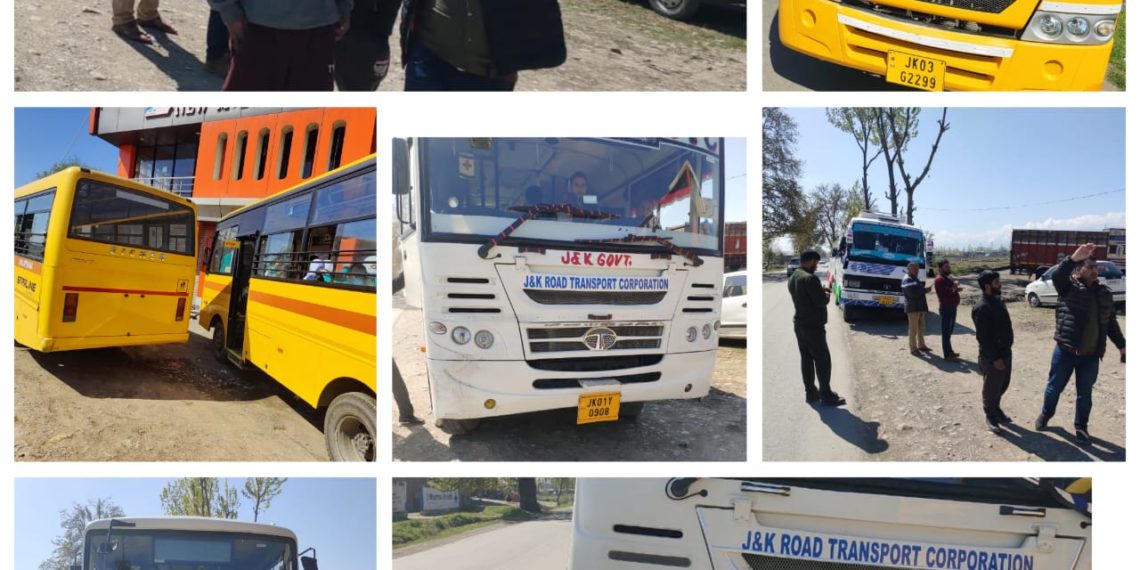 16 Route Permits of vehicles & 6 Driving Licenses suspended at Anantnag