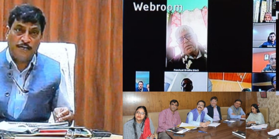 CS virtually participates in panchayat level convergence meetings held across the UT