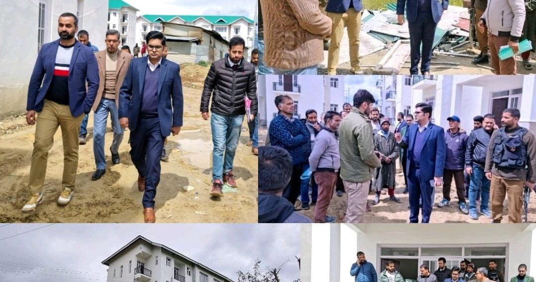 DC Bandipora assesses progress on Transit Accommodation at Sumbal