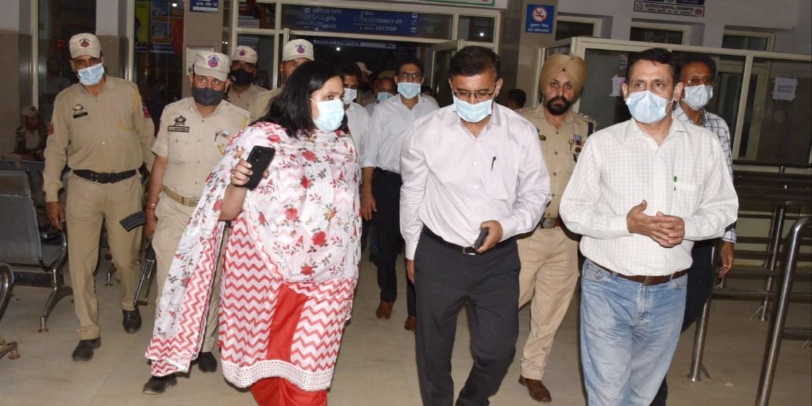 Footbridge collapse: DC meets injured at District Hospital Udhampur