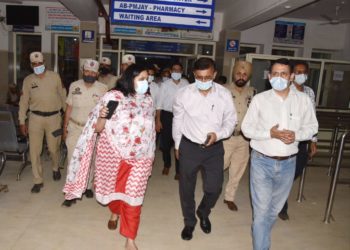 Footbridge collapse: DC meets injured at District Hospital Udhampur