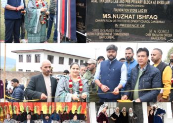 DDC Chairperson, DC jointly lay foundation stone of Kindergarten bock & ATL at Lar