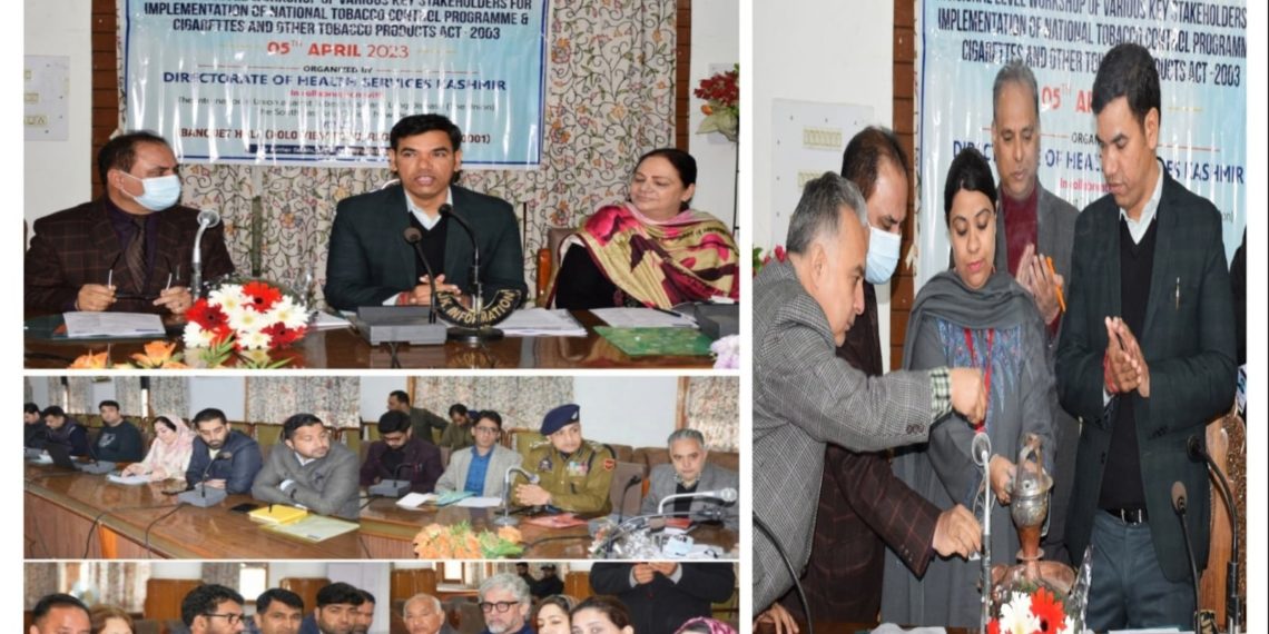 DHSK organises workshop for Implementation of National Tobacco Control Prog, COTPA-2003