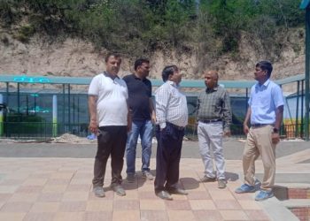Deeraj Gupta inspects development works in Jambu Zoo 