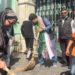 Manzoor Bhat leads cleanliness drive at Makhdoom Sahab Shrine in Srinagar