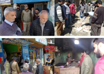 Market Checking drives conducted at Hermain & Keegam in Shopian