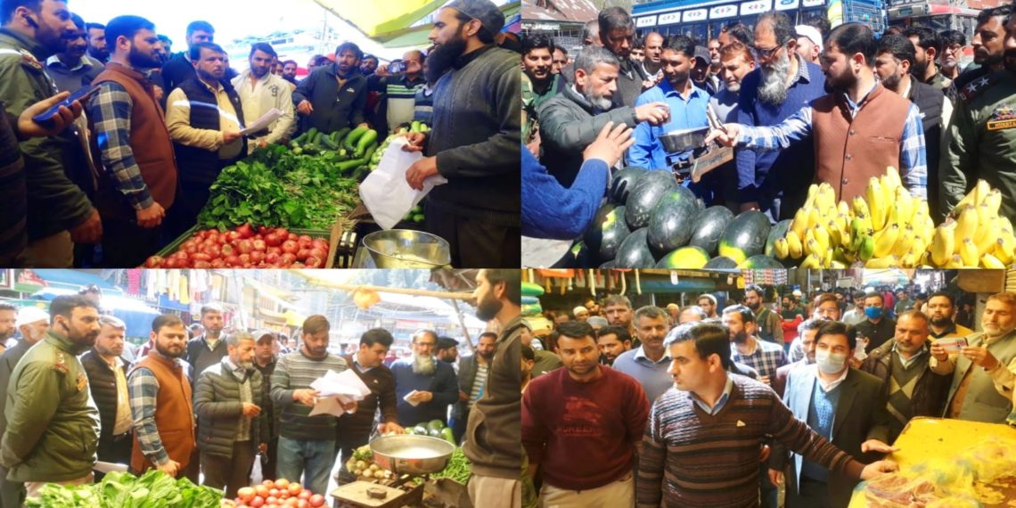Market checking drive intensified in kupwara