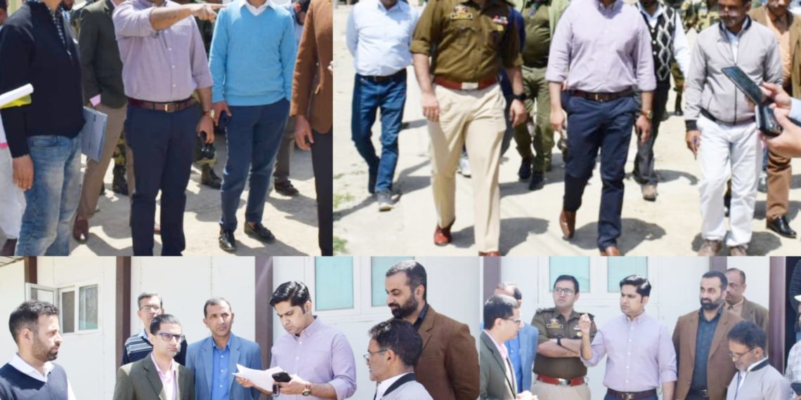 Preparation for Shri Amarnath Ji  Yatra-2023: DC along with SSP B’pora visits yatra transit camp shadipora