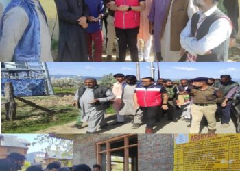 DC Kupwara visits far-flung Achamarg village , inspects developmental works, interacts with People  