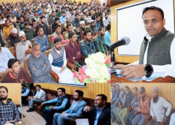 DC Kupwara chairs interactive meeting with newly appointed Lamberdars at Town Hall Kupwara.