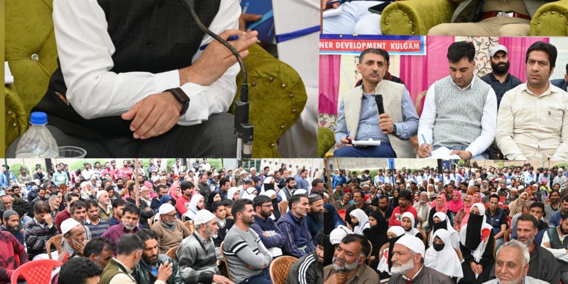 DC Kulgam presides over at mega grievances redresal camp at Mohammad Pora  