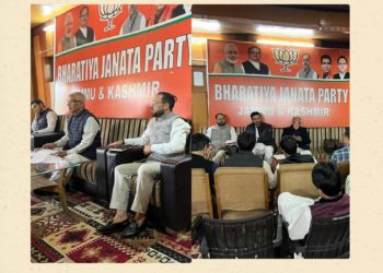 BJP JK Social Media Cell meet held with Party General Secretary Sh Ashok Kaul at Srinagar