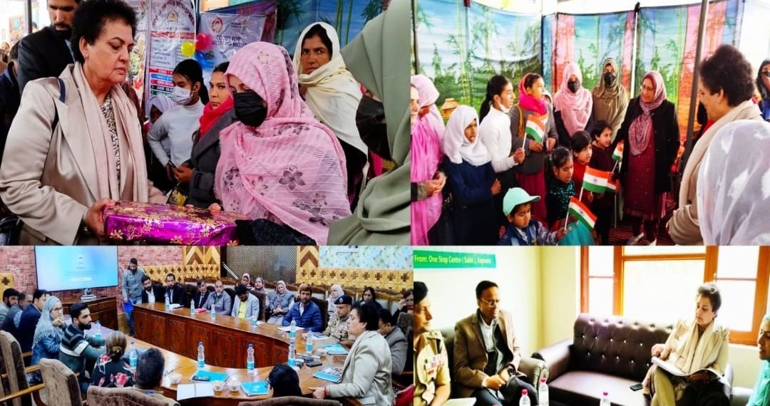 Chairperson NCW visits Kupwara Interacts with specially abled persons, women beneficairies at Sakhi One Stop Centre