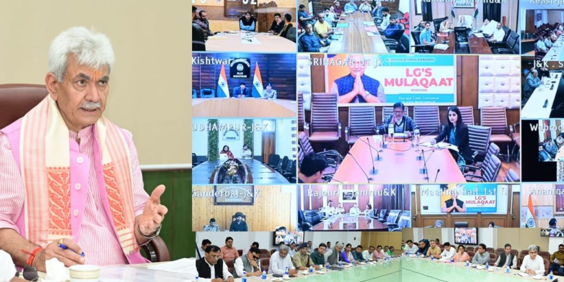 “LG’s Mulaqaat”  Lt Governor interacts with the people through LG’s Mulaqaat online platform and hears their grievances 