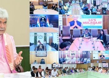 “LG’s Mulaqaat”  Lt Governor interacts with the people through LG’s Mulaqaat online platform and hears their grievances 