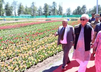 LG Manoj Sinha inaugurated Tulip Garden at Sanasar, the first such park for Jammu Division