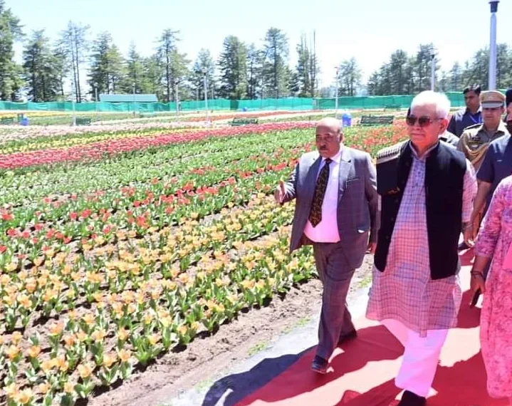 LG Manoj Sinha inaugurated Tulip Garden at Sanasar, the first such park for Jammu Division