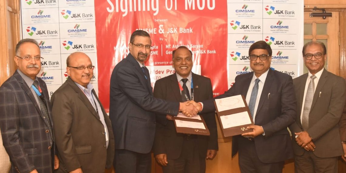 To accelerate MSME growth, J&K Bank signs MoU with CIMSME