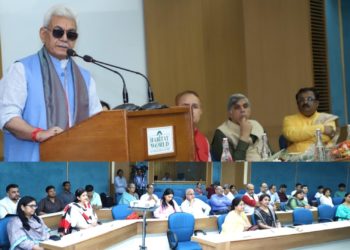 Lt Governor attends book launch event in remembrance of Prof. Giridhar Prasad Thakur 