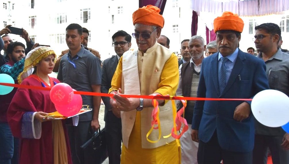 Lt Governor inaugurates newly constructed 224 residential transit accommodations for PM Package employees at Odina Bandipora 