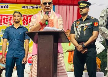 Lt Governor unveils the Statue of Maha Vir Chakra recipient Major Asharam Tyagi