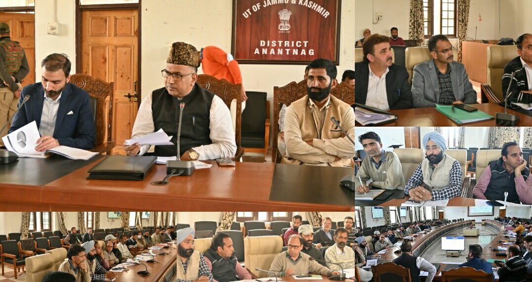 MP Er. Gulam Ali review the developmental scenario of district Anantnag  