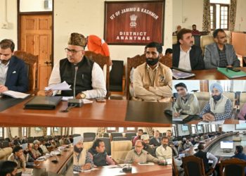 MP Er. Gulam Ali review the developmental scenario of district Anantnag  