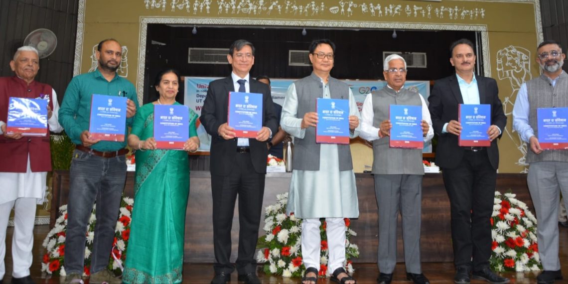Rijiju releases first edition of Dogri version of Indian Constitution