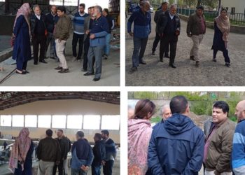Secretary YSS inspects progress on swimming pool in Srinagar