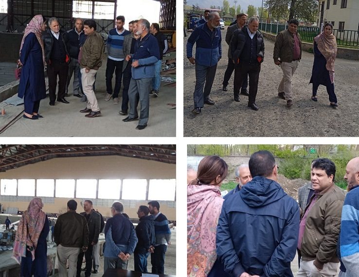 Secretary YSS inspects progress on swimming pool in Srinagar