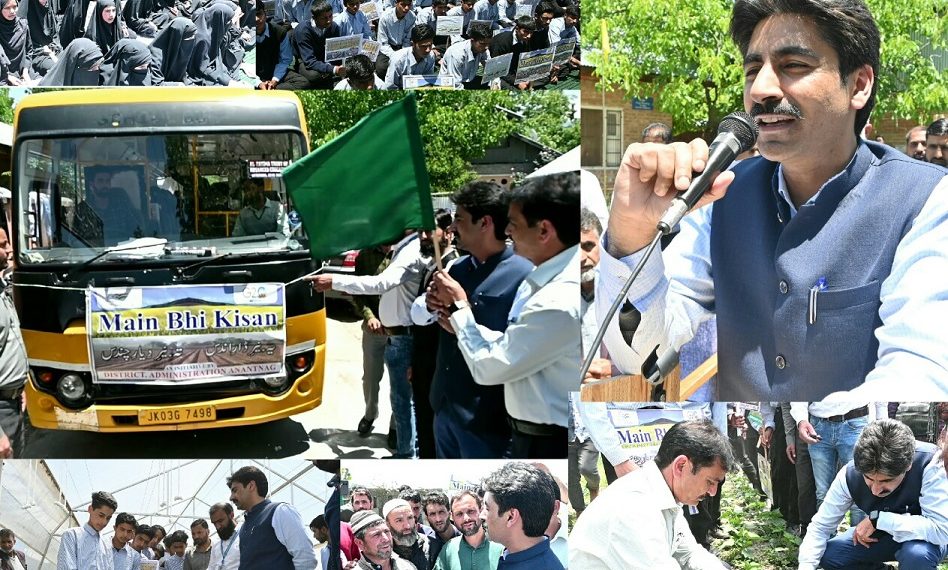 DC Anantnag flags-off “Mai Bhi Kisan” campaign from Krad Village 