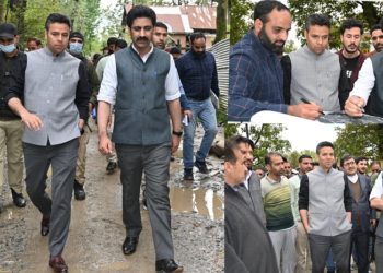 DC Kulgam, Anantnag jointly visit proposed Bypass road sites at Qazigund 
