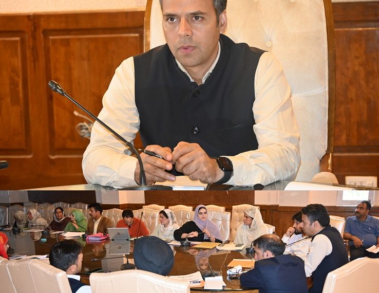 DC Kulgam reviews functioning of Social Welfare, ICDS & Social forestry  4347