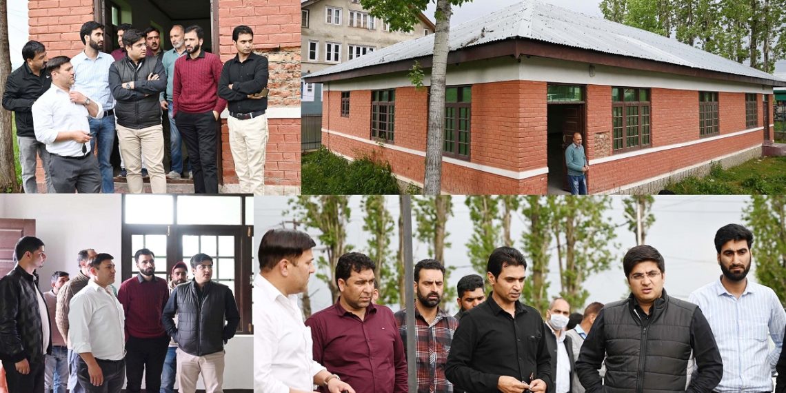 DDC Shopian inspects under-construction office cum accommodation projects at Gagren