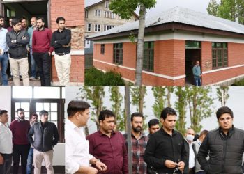 DDC Shopian inspects under-construction office cum accommodation projects at Gagren 