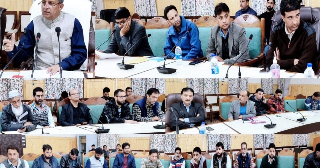 VC DDC Kupwara takes review of different schemes being implemented in territorial Constituency Wavoora