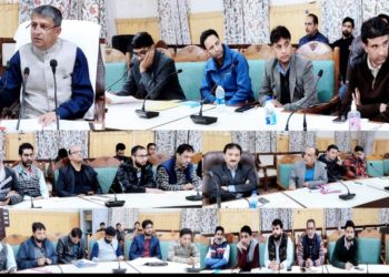 VC DDC Kupwara takes review of different schemes being implemented in territorial Constituency Wavoora