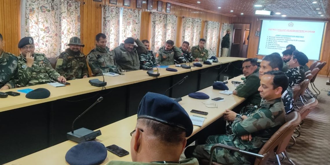 SSP Budgam conducts joint security review Meeting