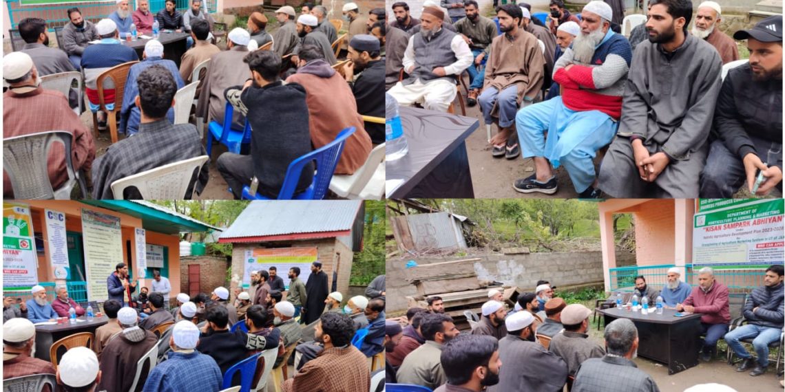 Awareness camp on Post harvest schemes under HADP held at Block Kaprin of Shopian