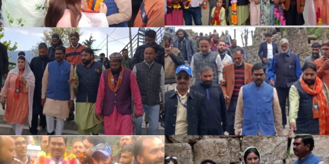 Samir Oraon National President S.T. Morcha for BJP visited Kangan Ganderbal