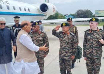 Defence minister Rajnath Singh arrives in Jammu, likely to visit Rajouri