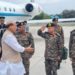 Defence minister Rajnath Singh arrives in Jammu, likely to visit Rajouri