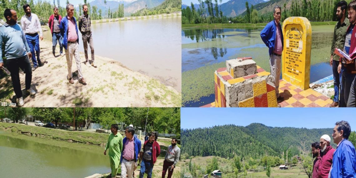 ADDC Kupwara inspects various Amritsarovar works in Sogam