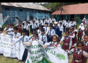 Clean Environment awareness programme held by Department of Social Forestry event at Newlight School Chitrakot 