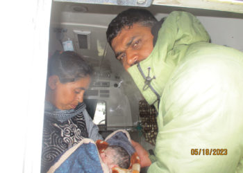 INDIAN ARMY CARRIED OUT AN EMERGENCY DELIVERY AT SADHNA PASS,