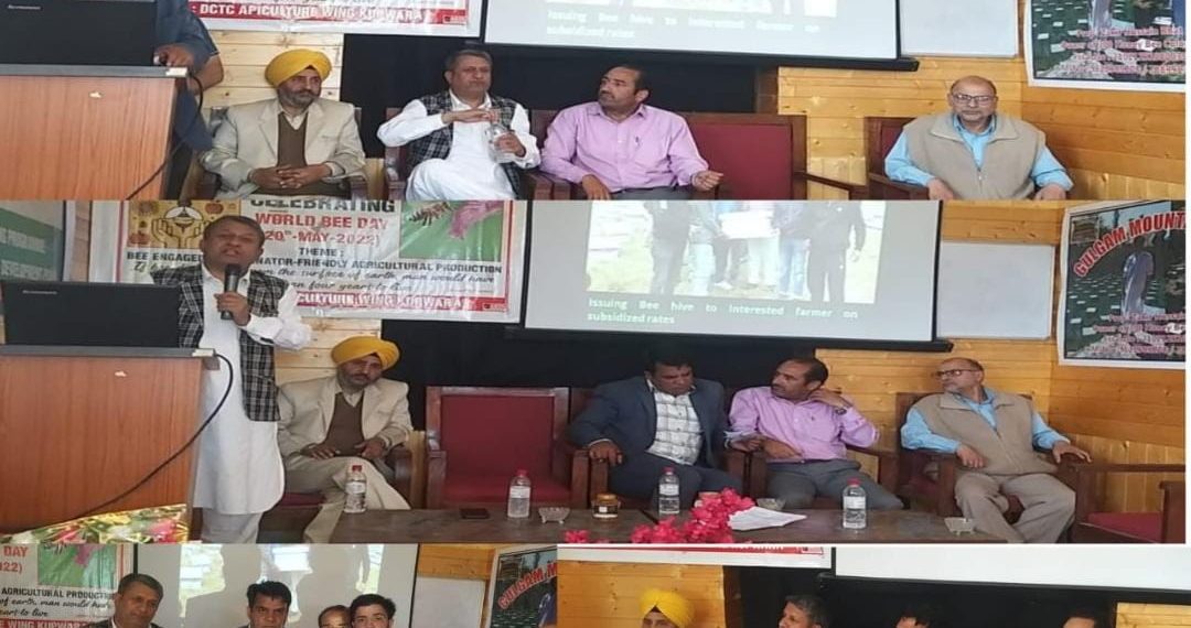 Chairman DDC Kupwara presides over world Bee day Celebrations at Kupwara 